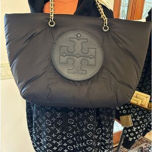 Women’s Tory Burch Ella puffy  chain shopping tote bag